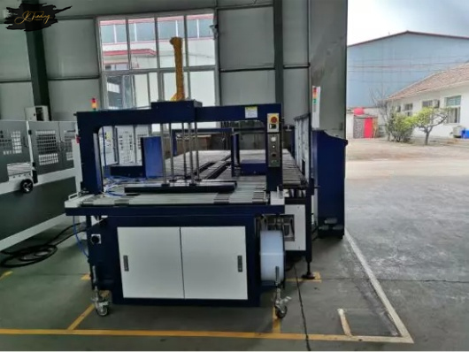 Automatic Corrugated Paper Box PP Belt Tying Bundling Wrapping Machine